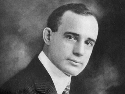 Primo piano di Napoleon Hill (1883 –1970), nel
1904