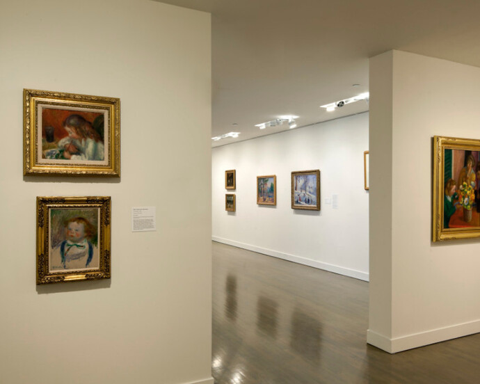William J. Glackens, Exhibition view. Courtesy of NSU Art Museum
