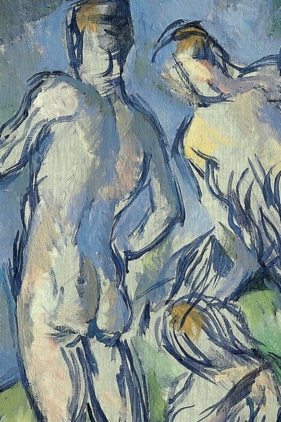 "Siete bañeros", óleo sobre lienzo, Paul Cézanne, 1900