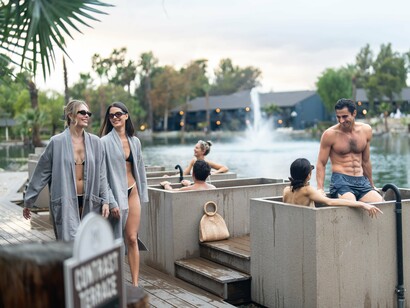 Between modern design and ancient healing waters, relaxation becomes an art form © Photo by Bri Amato