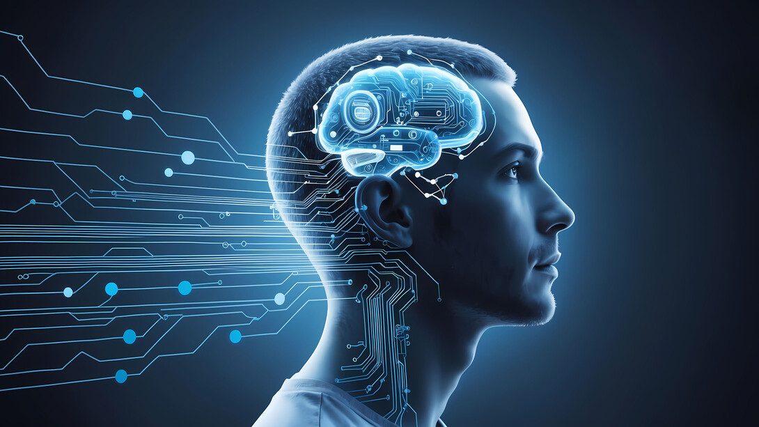 Digital artwork representing a collective mind or shared intelligence