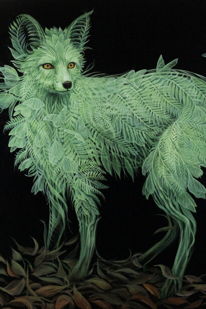 Molly Devlin, Fern echoes (detail). Courtesy of Corey Helford Gallery