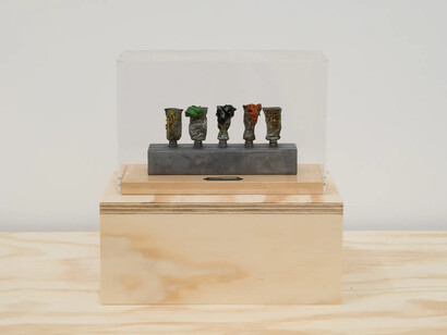 Carl Cheng, Tube paint squeeze winbat: (Why I never became a painter), 1976. Courtesy of Philip Martin Gallery