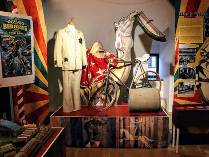 Circus through the changing times, exhibition view. Courtesy of Museum of Czech Puppets and Circus