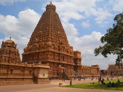 The temple view from back side