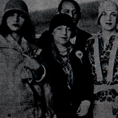 Da esquerda para a direita: Pagu, Elsie Lessa, Tarsila do Amaral