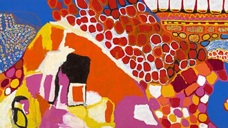 Sally Gabori, Amy Loogatha, Netta Loogatha, †M.M., Dawn Naranatjil, Paula Paul, Ethel Thomas, Cornall, Moulton, Thornton, (Dulka Warngiid (Land of All) (dettaglio), 2008