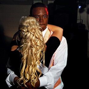 Gillian Laub, The Prom Prince and Princess dancing at the integrated prom, 2011