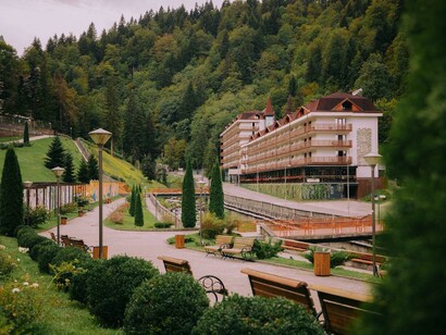Located in Georgia’s Lesser Caucasus mountains, Sairme is a renowned health resort with natural thermal pools and healing mineral waters