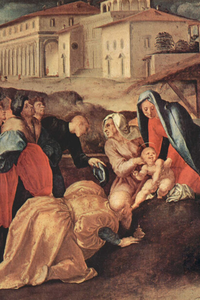 Jacopo Pontormo, Adorazione dei Magi, Cappella Palatina, Palazzo Pitti, Firenze, particolare