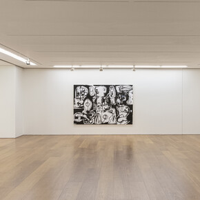 View of the exhibition “EMHK19” at Perrotin Hong Kong.
Photo: Ringo Cheung
© Eddie Martinez; Courtesy of the artist, Perrotin, and
Mitchell-Innes & Nash, New York