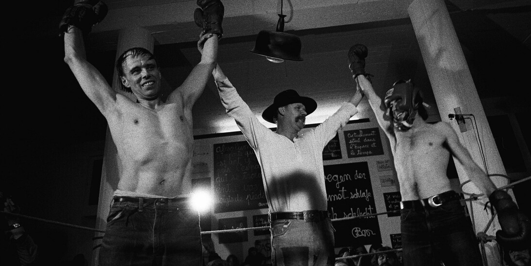 Joseph Beuys, Boxkampf für die direkte, Demokratie at documenta V, 1972, Copyright Hans Albrecht Lusznat, 2017 . Courtesy of Waddington Custot