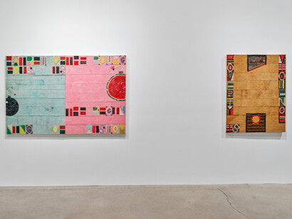 Jeff Perrone: A Revolution Is Not a Dinner Party, installation view, Corbett vs. Dempsey, photo by Robert Chase Heishman. Courtesy of Corbett vs. Dempsey