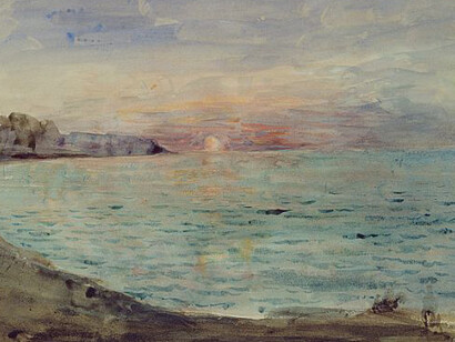 Delacroix, Falaises prÃ¨s de Dieppe