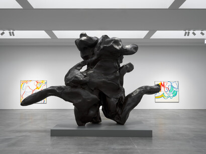 Willem de Kooning, Endless painting, exhibition view. Courtesy of Gagosian Gallery
