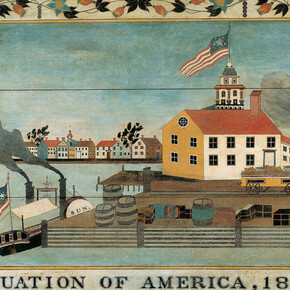 Situation of America, 1848 (detail). Courtesy of American Folk Art Museum