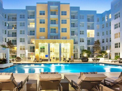 Miami Beach. Edificio de apartamentos