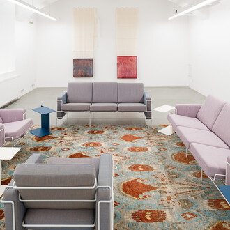 Liesl Raff, Wallpapers, gathers and mirages, exhibition view. Courtesy of Galerie Eva Presenhuber