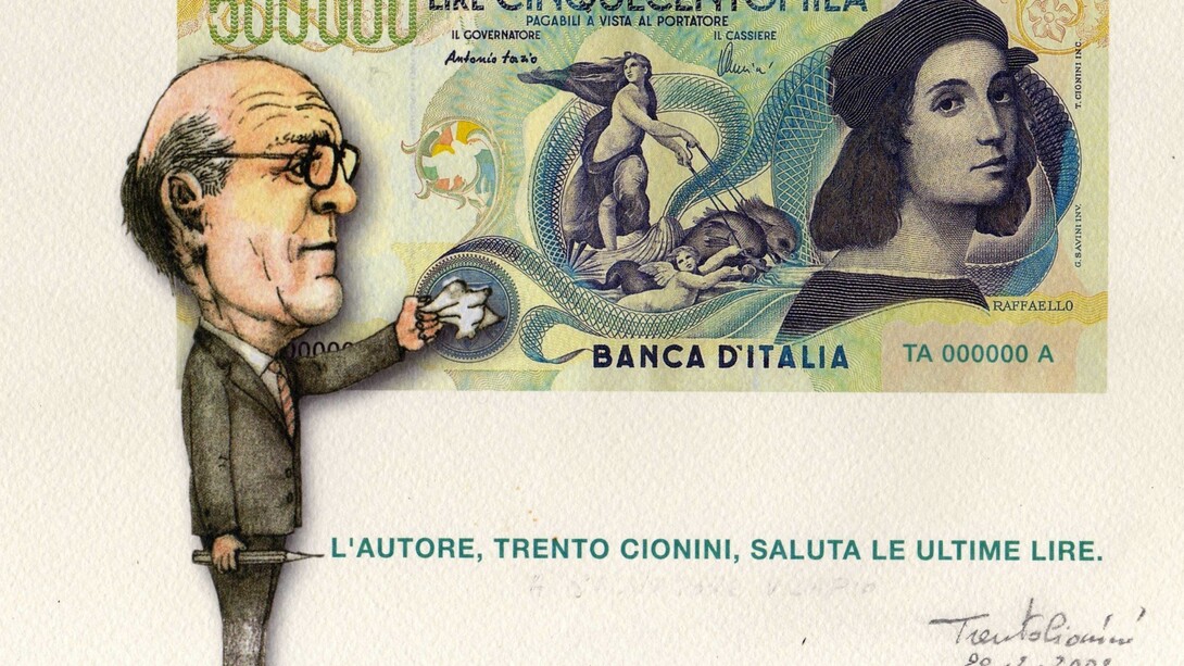 L'addio alle 500.000 lire di Trento Cionini
