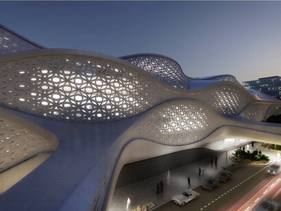 Zaha Hadid. Riyadh metro, exterior