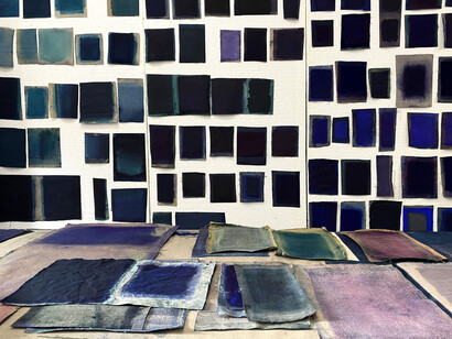 Lourdes Castro Cerón, Loose leaves, exhibition view. Courtesy of Gallery Rafael Pérez Hernando