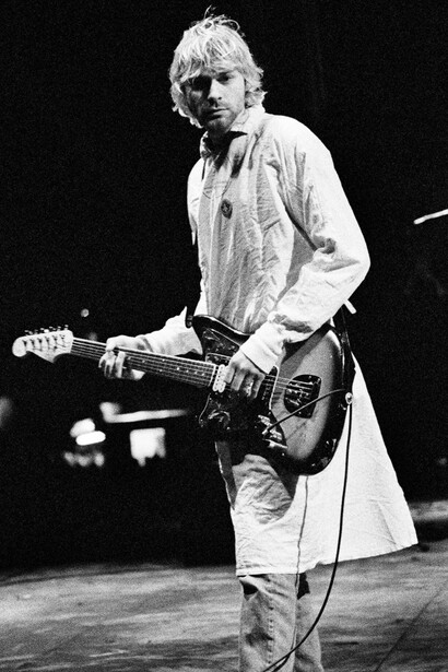 Kurt Cobain, Nirvana, Festival de Reading. Fotografia Charles Peterson, 1992