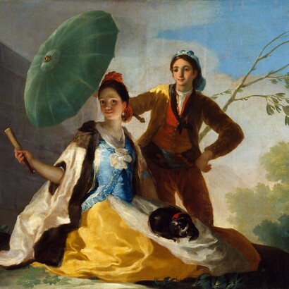 Francisco Goya, "Il parasole", 1777, museo del Prado di Madrid, Spagna