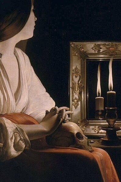 "Magdalena con dos velas", óleo sobre lienzo, Georges de La Tour, 1625-1650