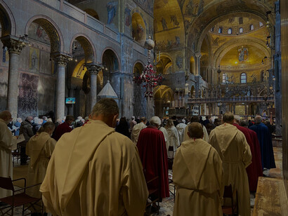 Ceremonia religiosa con motivo del aniversario de Venecia en la Basílica de San Marcos