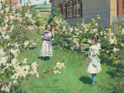 V.E. Borisov-Musatov, May flowers (detail), 1894. Courtesy of the New Tretyakov Gallery