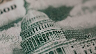 Figura del Capitolio en el reverso del billete de 50 dólares