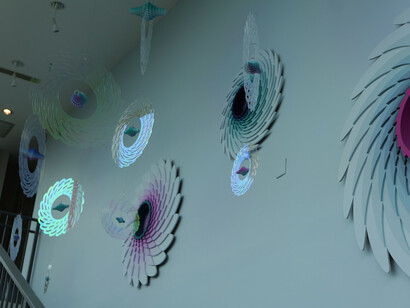 Christine Romanell, Sacred transition, exhibition view. Courtesy of the Montclair Art Museum