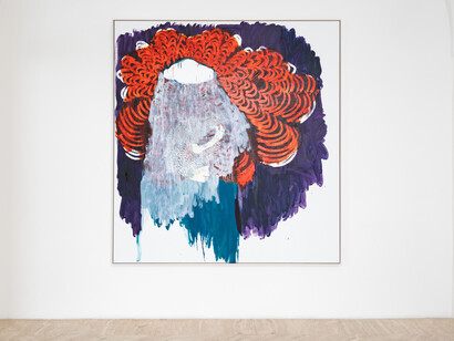 Portia Zvavahera, Like flowers we fade, exhibition view. Courtesy of Fondazione Memmo Arte Contemporanea