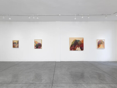 Andy Curlowe and Emily Kepulis, New works, exhibition view. Courtesy of Maybaum Gallery