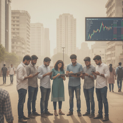 Amid India’s bustling streets, young hopefuls face tough job competition, using every chance to learn, upskill, and strive for success