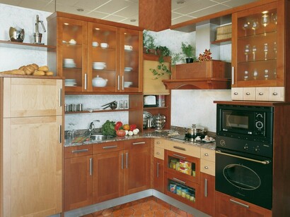 Cocina con estructura clásica