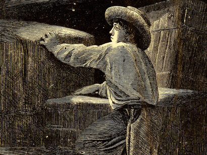 Ante la oscuridad surge un alivio generalizado en "mucha gente". Es como si nada hubiera pasado, como si ilustración y revolución hubiesen consistido en un desvío del eterno y crudo mundo de la fuerza. Thomas Mayne Reid, 1818-1883; " El chico del alquitrán; o Un viaje en la oscuridad", 1860. Editorial: Boston, Ticknor and Fields