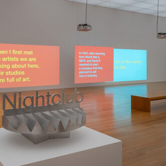 Tony Cokes, Let yourself be free, exhibition view. Courtesy of Kunstmuseum Liechtenstein with Hilti Art Foundation