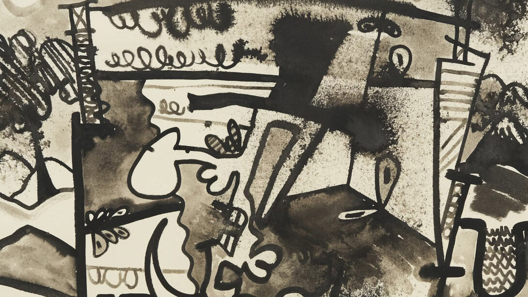 Carroll Dunham, Untitled (3/24/01) (detail), 2001. Courtesy of Art Institute of Chicago