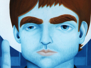 Noel, patron saint of oracy, oil on canvas, Mark Weighton, 1996