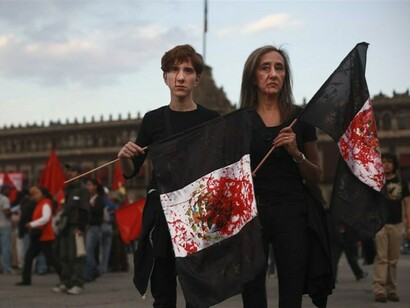 Protesta por las desapariciones en México