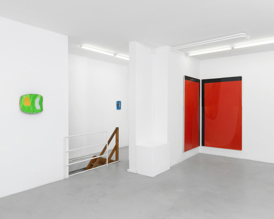 Ron Gorchov, Erik Lindman and Nathlie Provosty. Courtesy of Ribordy Contemporary
