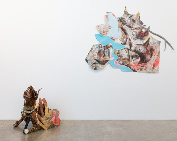 Lavar Munroe, Exhibiition view. Courtesy of Jack Bell Gallery