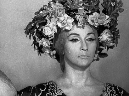 Sofiko Chiaureli appears in Sayat Nova, the 1969 film directed by Sergei Parajanov in Armenian, Azerbaijani, and Georgian