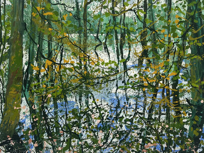Neal Greig, Dream lake autumn light (detail). Courtesy of Gormleys Fine Art