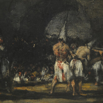 Francisco de Goya and Lucientes, Scene of flagellants (detail), ca. 1808. Courtesy of the Museo Nacional de Bellas Artes