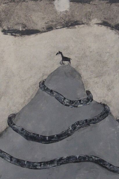 Scott Daniel Ellison, Snake Mountain, 2014, Signed, titled, and dated in ink, verso, Acrylic on board, 14 x 11 inches