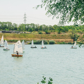 Die Donauinsel. 21 kilometer freiraum. Mit freundlicher genehmigung des Wien Museums