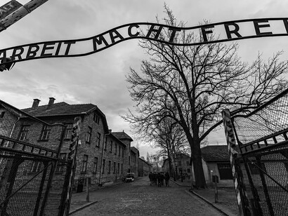 During World War II, Nazi Germany operated Auschwitz, a network of over 40 concentration and extermination camps near Oświęcim in occupied Poland, where more than a million people were murdered