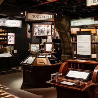 Sherlock Holmes: cracking the case, exhibition view. Courtesy of Pointe-à-Callière